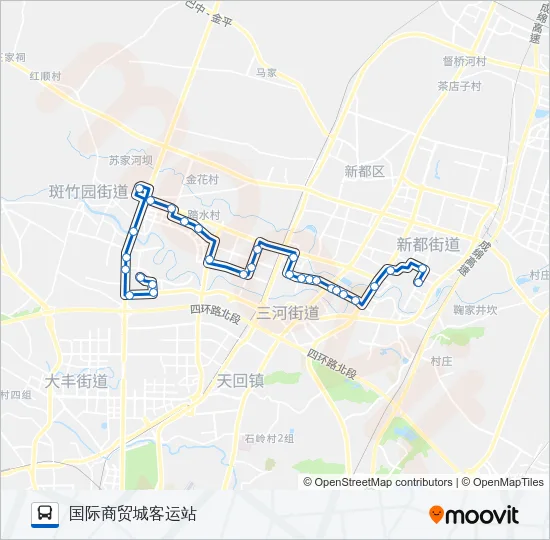 新都K6路 Bus Line Map