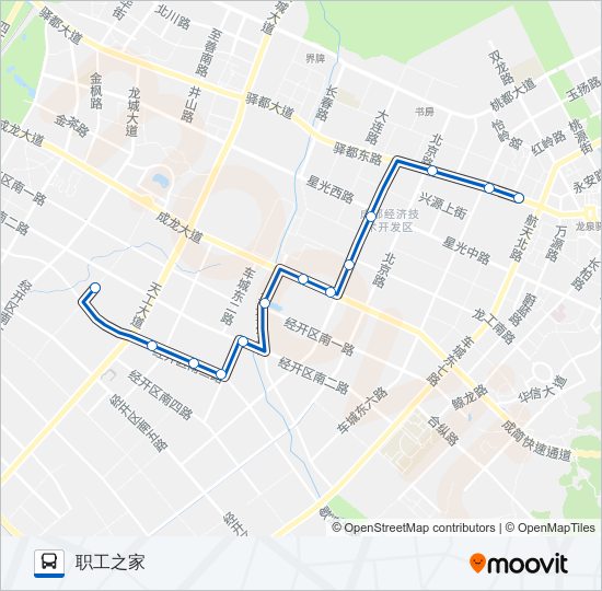 经开区3路 bus Line Map