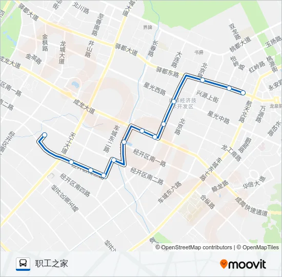 经开区3路 Bus Line Map