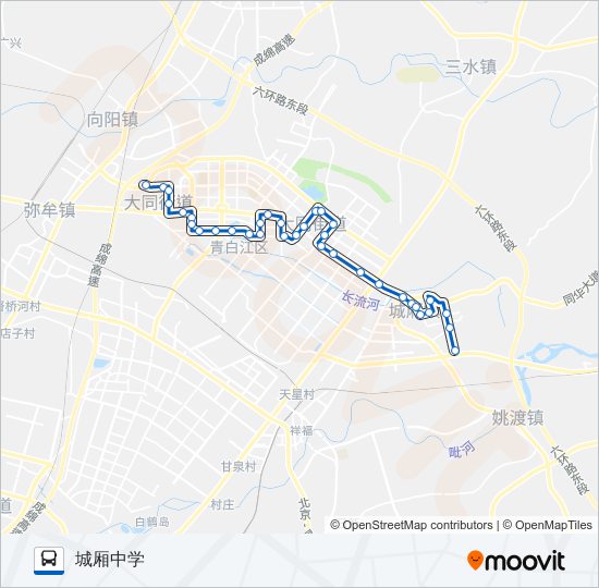 青白江2路 bus Line Map