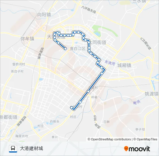 青白江9路 Bus Line Map