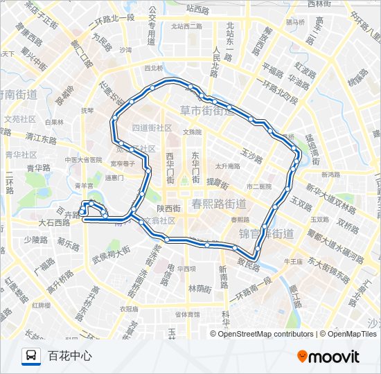 127路环线 bus Line Map