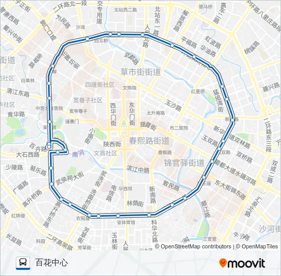 34A路环线 Bus Line Map