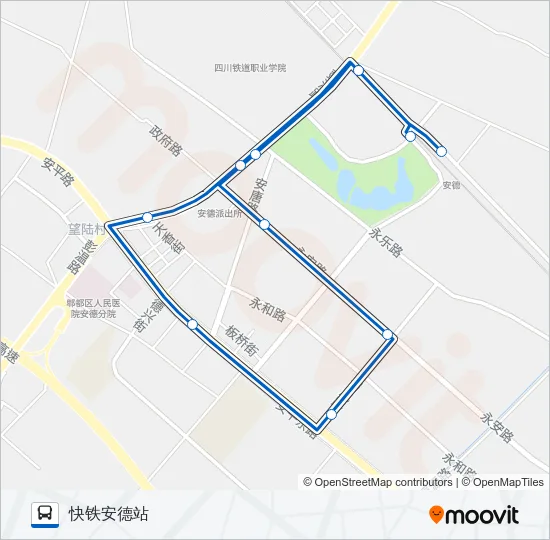 724路环线 Bus Line Map