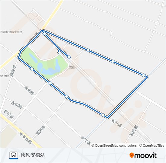 725路环线 bus Line Map