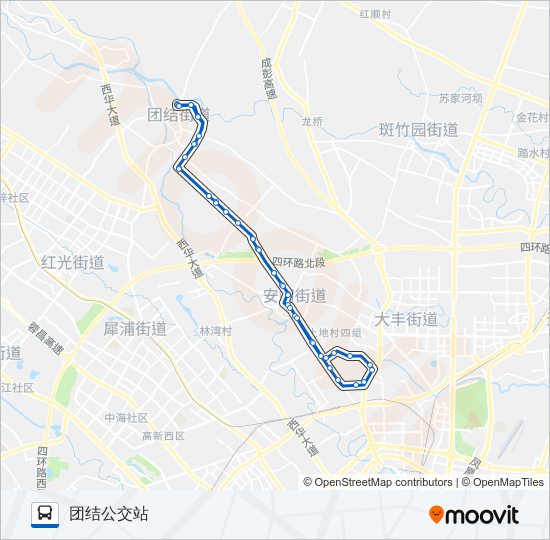 745路环线 bus Line Map