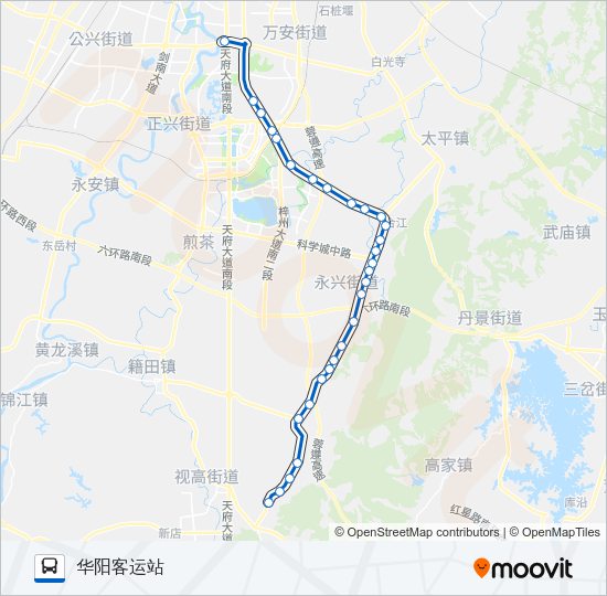 公交803区间路的线路图