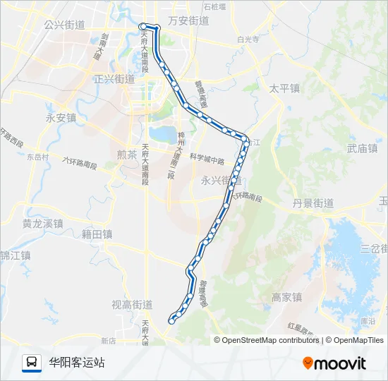 803路区间 Bus Line Map