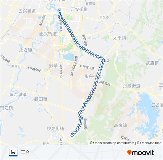 公交803区间路的线路图