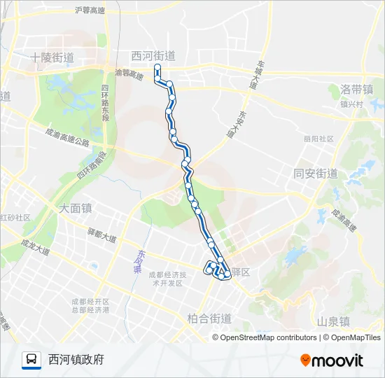 860路区间 Bus Line Map