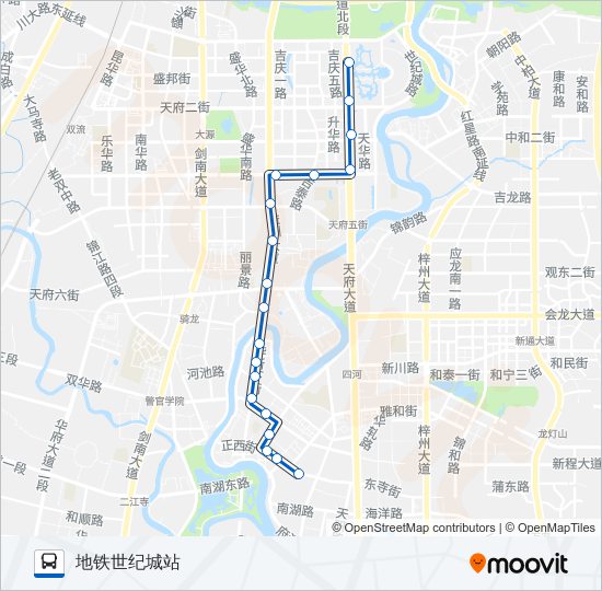 华阳5路夜班 bus Line Map