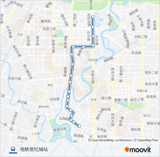 公交华阳5夜班路的线路图