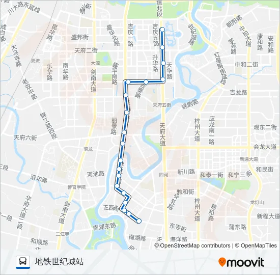 华阳5路夜班 Bus Line Map
