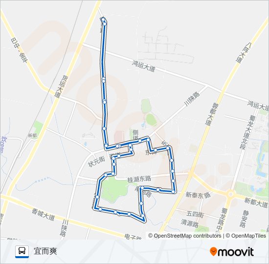 公交新都K8A路的线路图