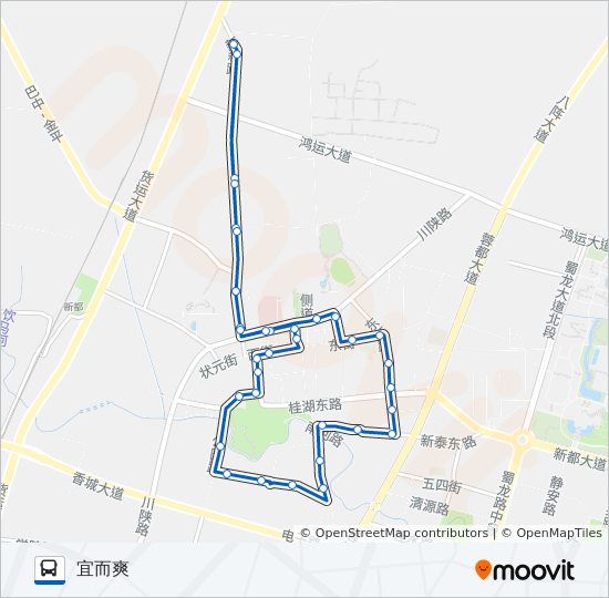 新都K8A路 bus Line Map