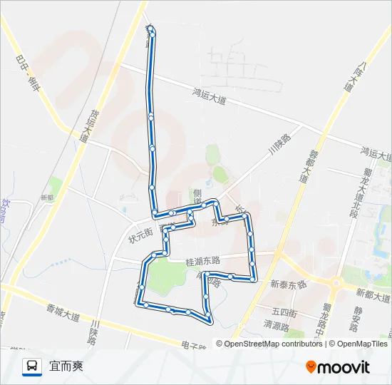 新都K8A路 Bus Line Map