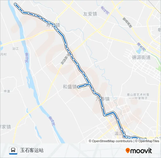 温江204路 Bus Line Map