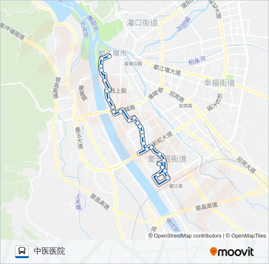 都江堰31路 Bus Line Map
