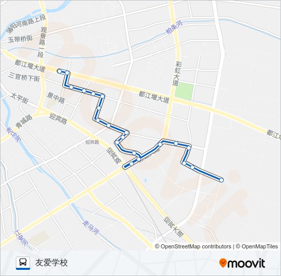 都江堰34路 bus Line Map