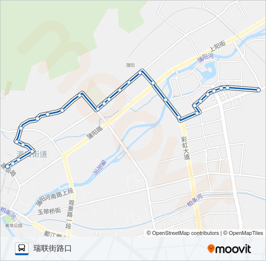 都江堰36路 bus Line Map