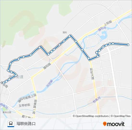 都江堰36路 Bus Line Map