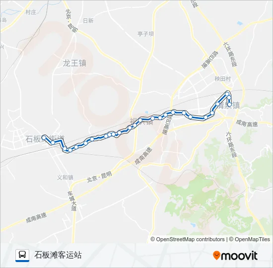 青白江12路 Bus Line Map