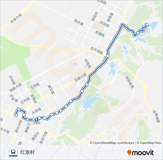 公交龙泉006路的线路图