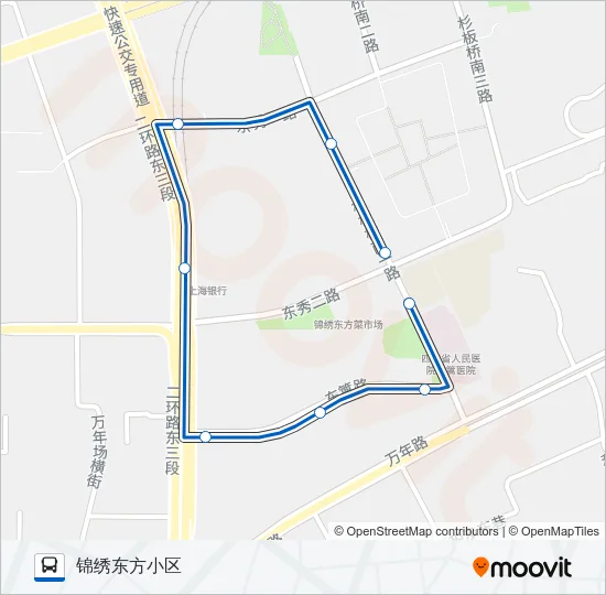 1001路环线 Bus Line Map