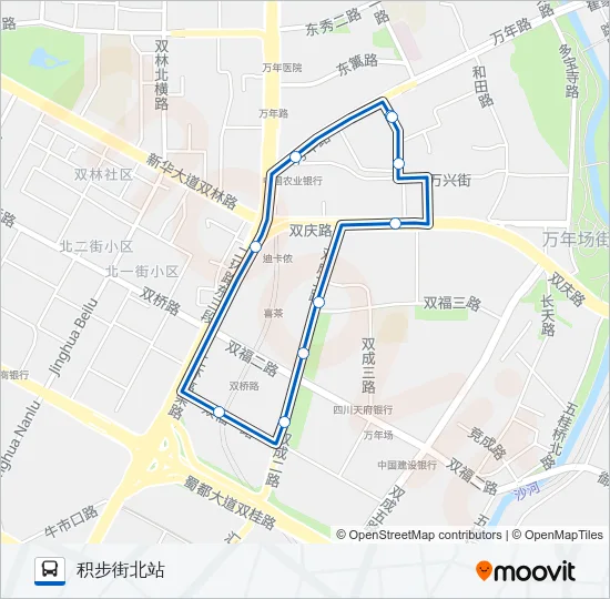 1005路环线 Bus Line Map