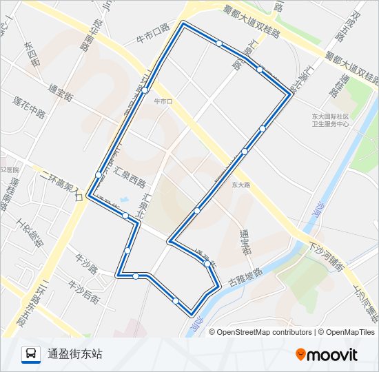 1015路环线 bus Line Map