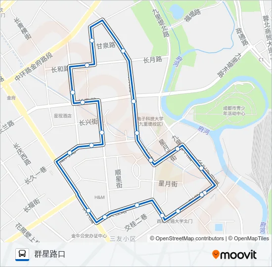 1016路环线 Bus Line Map