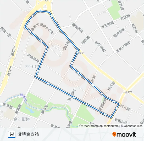 1019路内环 Bus Line Map