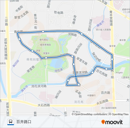 1024路环线 bus Line Map