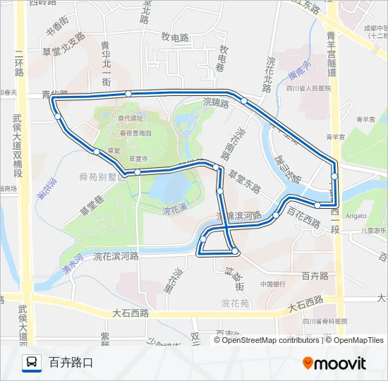 1024路环线 Bus Line Map