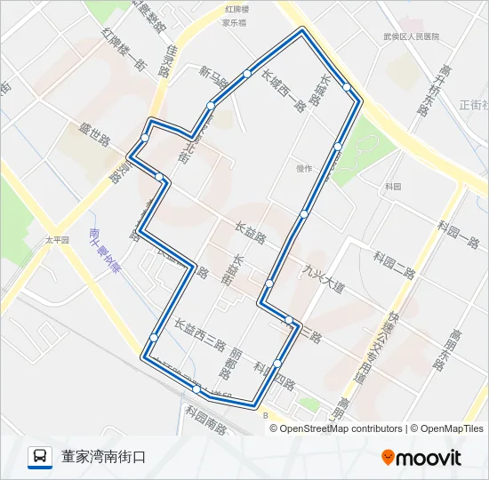 1027路环线 Bus Line Map