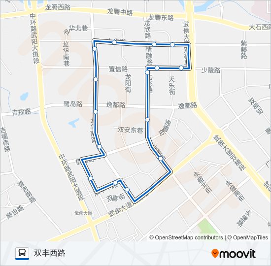 1028路环线 bus Line Map