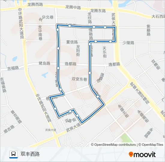 1028路环线 Bus Line Map