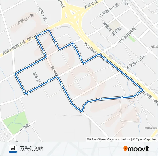 1039路环线 Bus Line Map