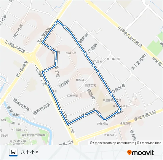 1040路环线 Bus Line Map