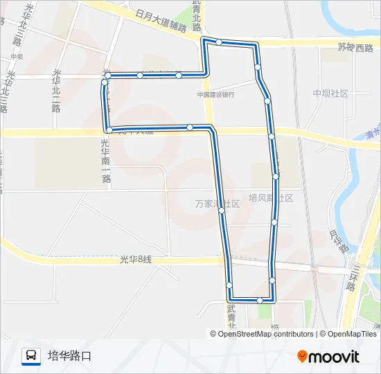 1046路外环 Bus Line Map