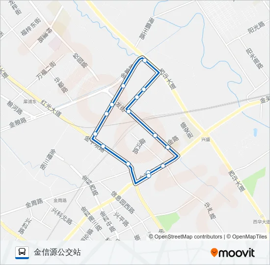 1049路环线 Bus Line Map