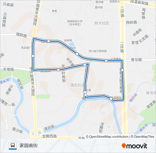 1059路环线 bus Line Map