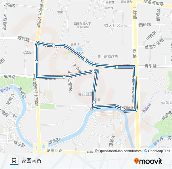 1059路环线 Bus Line Map