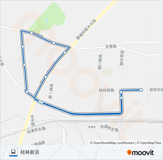 公交1060环线路的线路图