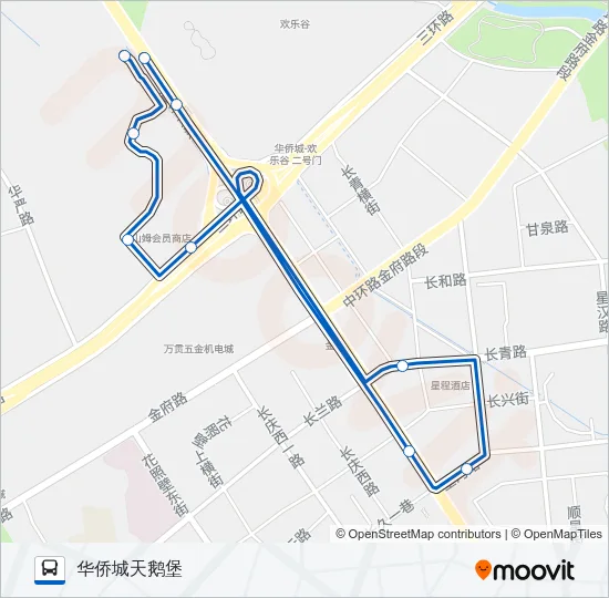 1061路环线 Bus Line Map
