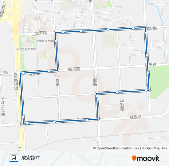 1063路环线 Bus Line Map