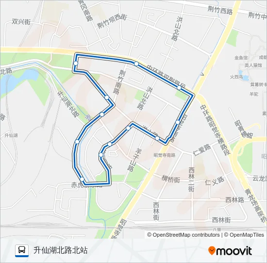 1072路环线 Bus Line Map