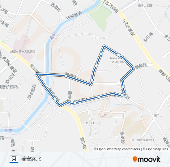 1083路环线 bus Line Map