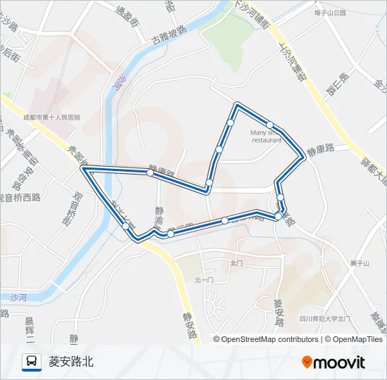 1083路环线 Bus Line Map