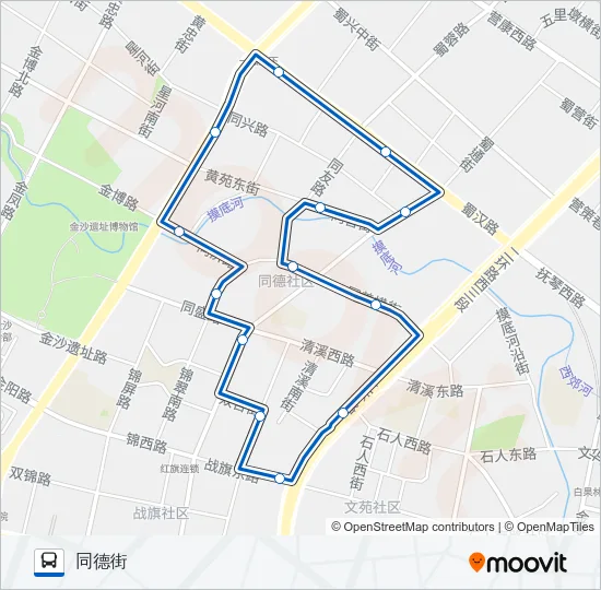 1085路环线 Bus Line Map